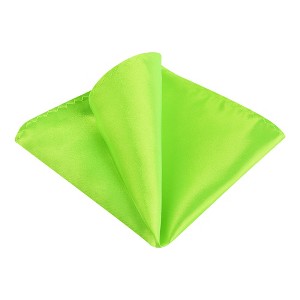 INSPIRE CHIC Men's Wedding Party Solid Color Self-Folded Pocket Squares - 1 of 4