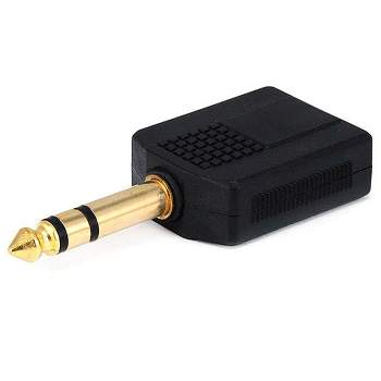 Monoprice 1/4in (6.35mm) Trs Stereo Plug To 3.5mm Trs Stereo Jack Adapter