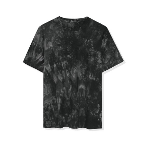 Lars Amadeus Men's Summer Tie-Dye Design Tee Short Sleeves Hip Hop Printed T-Shirt - image 1 of 4