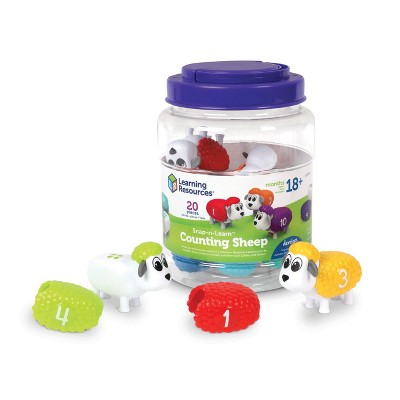 Learning Resources Snap-n-Learn Counting Sheep, Fine Motor, Counting & Sorting Toy, Ages 18 mos+