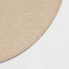 Plastic Charger Gold - Threshold™: Round Faux Leather Placemat, Traditional Style, Gold Shagreen, 15" Diameter - 4 of 4