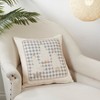 Saro Lifestyle Plaid Christmas Trees Pillow, 18", Gray - 3 of 3
