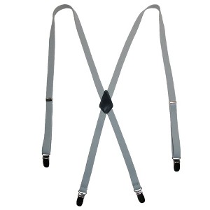CTM Women's Elastic Clip-End 1/2 Inch Skinny Urban Suspenders - 1 of 4