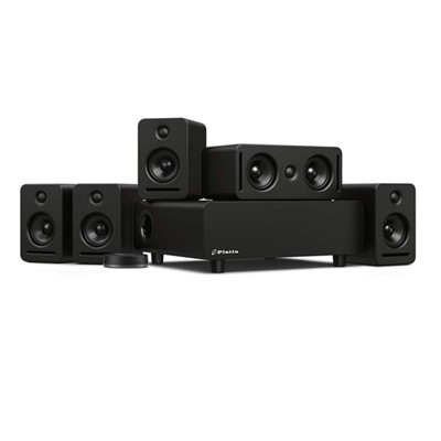 Platin Monaco 5.1 Plus WiSA SoundSend Immersive Wireless Home Audio System. Tuned by THX, WiSA Certified, 24-Bit High Resolution Audio System with Dolby Atmos 5.1.2