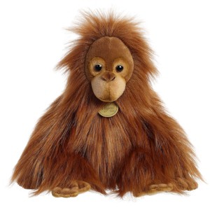Aurora Medium Baby Orangutan Miyoni Tots Adorable Stuffed Animal Orange 11" - 1 of 4