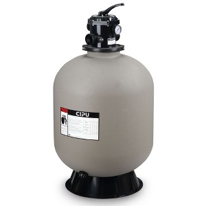 Swimline Hydrotools 31 Inch Sand Filter Combo Set with Stand and Multi-Port Valve for Inground Pools Up To 47,000 Gallons, 500 lb Sand Capacity - 1 of 4
