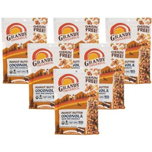 Grandy Organics Organic Peanut Butter Coconola Granola - Case of 6/9 oz - 1 of 4