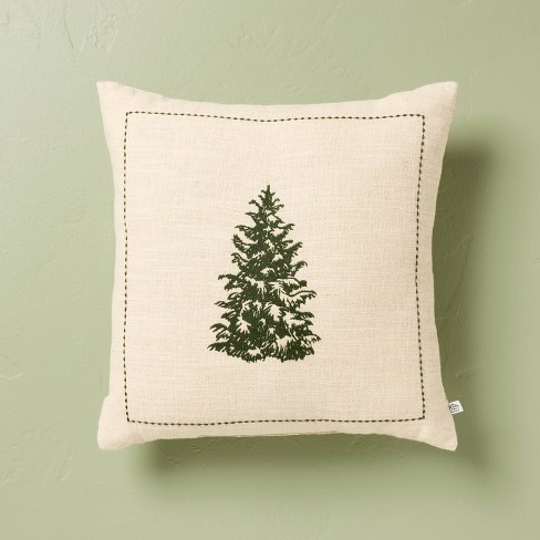 Embroidered christmas throw pillows sale