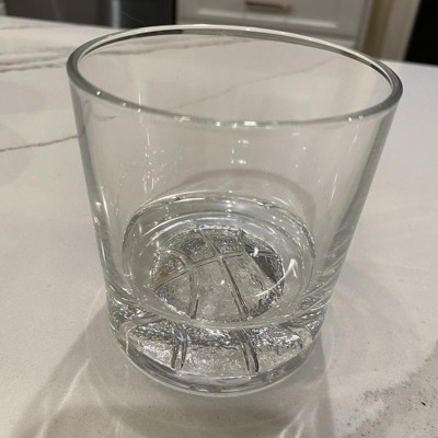 JoyJolt Swish Basketball Design Whiskey DOF Short Drinking Glass