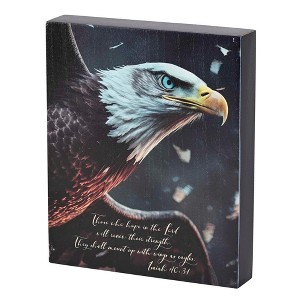 Dicksons Those Who Hope In The Lord, Isaiah 40:31, Multicolor 9.4 x 7.75 Inch MDF Wood Tabletop Wall Art Plaque - 1 of 2