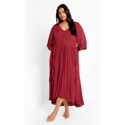 Women's Plus Size Cadence Dress - shiraz | CITY CHIC - image 1 of 4