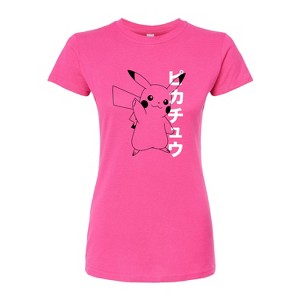 Women's - Pokémon - Pika Thumbs Up Fitted Graphic T-Shirt - 1 of 3