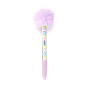 Yoobi Novelty Pom Pom Bead Pen Lilac - 1 of 4