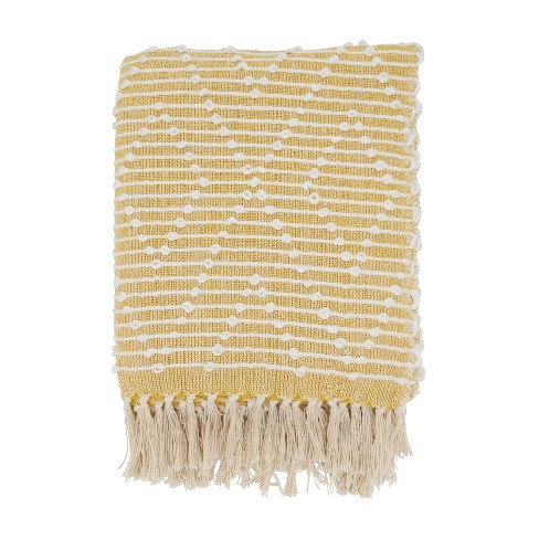 Yellow throw blanket discount target