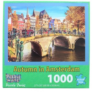 JPW Industries Inc. Autumn In Amsterdam 1000 Piece Jigsaw Puzzle - 1 of 4