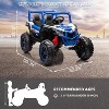 24V Ride on Toys for Big Kids, 2 Seater Ride on Cars with Remote Control, Ride on Truck w/ 4-Wheeler Suspension, 3 Speeds, Led Lights - 2 of 4