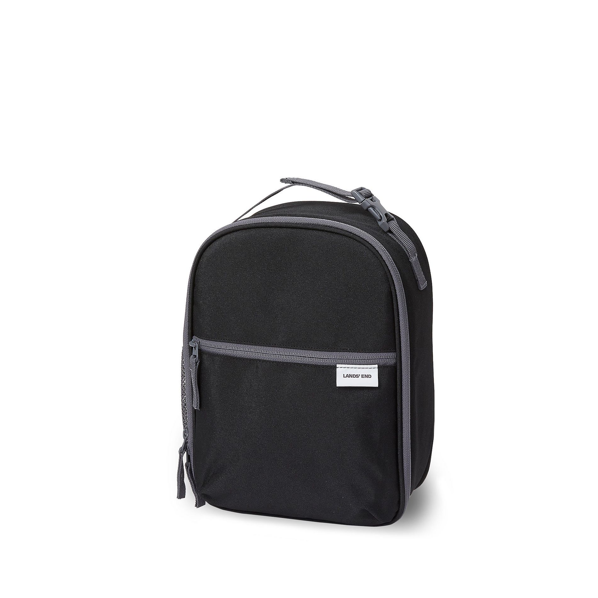 Lands' End Kids Insulated Soft Sided Lunch Box -  - Black
