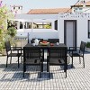 7-Piece Patio Dining Set,Patio Dining Set With Metal Frame,Patio Chairs With Breathable Textilene Fabric,Outdoor Furniture -Maison Boucle - 2 of 4