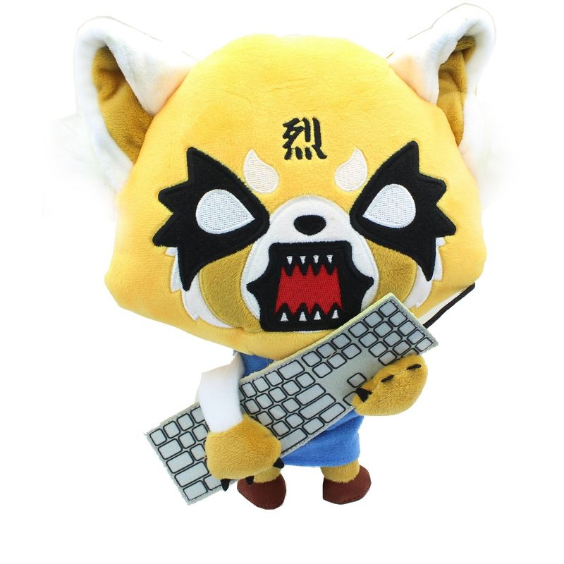 Enesco Aggretsuko Rage Face 12 Inch Collectible Plush with Sound, 1 of 3