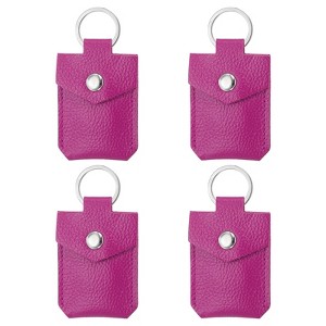 Unique Bargains Portable Genuine Leather Key Fob 4 Pcs - 1 of 4
