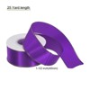 Unique Bargains Double Face Wide Satin Ribbon with Gold Edges for Wedding Bouquet - 2 of 4