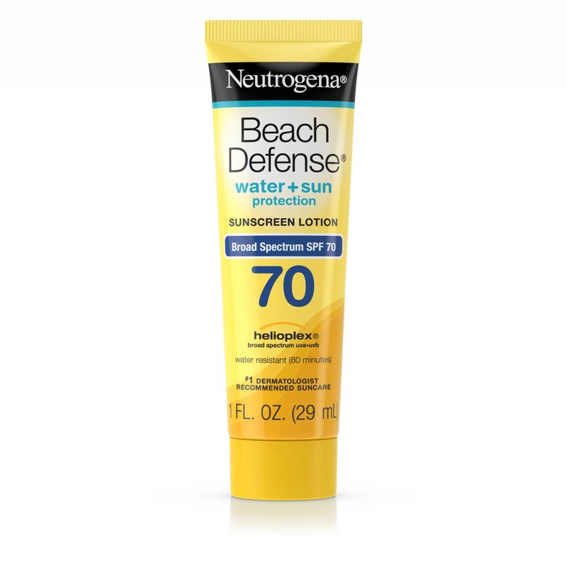 Neutrogena Beach Defense Broad Spectrum Sunscreen Lotion - SPF 70 - 1 fl oz, 1 of 11