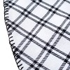 HGTV Home Collection Plaid Whipstitch Tree Skirt, Black and White, 48in - image 3 of 4