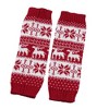 Anna-Kaci Fair Isle Knit Leg Warmers with Soft Stretch Ribbed Cuffs and Festive Patterned Design for Cozy Winter Layering - 3 of 3