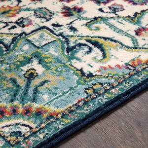 Hauteloom Trebloc Teal Green Area Rug - 1 of 4