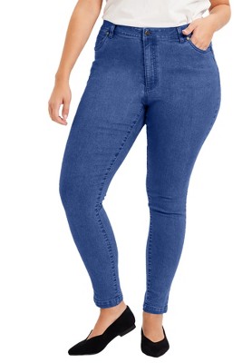 June + Vie By Roaman's Women's Plus Size Curvie Fit Skinny Jeans - 18 W ...