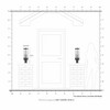 Livex Lighting Hillcrest 3 - Light Post Light in  Textured Black - 3 of 3