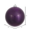 Vickerman Plum Ball Ornament - 2 of 4