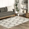 Nuloom Anais Geometric 5x8 Indoor Area Rug for Living Room Bedroom Dining Room Kitchen, Light Grey/Ivory - 2 of 4