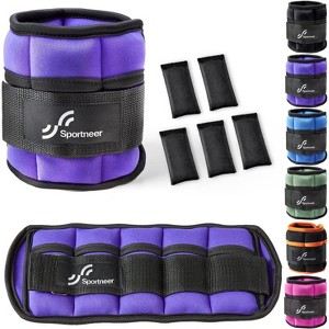 Sportneer Adjustable Ankle Weights for Men & Women 3 5 8 10 13 LBS Weighted Leg Strength Training for Yoga Aerobics Gym - 1 of 4