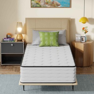 BestMassage 12 Inch Hybrid Mattress with Innerspring and Foam Fiberglass Free Medium Firm Ideal for Back Stomach and Side Sleepers - 1 of 4