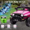 Ride On Truck Car, 12V Ride On Toy w/Parent Remote Control, Steering Wheel Music - 2 of 4