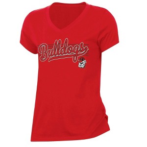 NCAA Georgia Bulldogs Women's V-Neck T-Shirt - 1 of 3