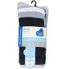 Wellfit 2 Pair Unisex Diabetic Multi-Stripe Full Cushion Crew Socks Denim 9-11 - 3 of 4