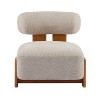 Dexmalle 27.25"Modern Boucle Lounge Chair with Rolled Backrest - 4 of 4