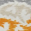 HomeRoots 3' X 5' Orange Beige And Ivory Abstract Washable Indoor Outdoor Area Rug - 4 of 4