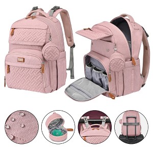 BabbleRoo Diaper Bag Backpack - Travel Backpack, Baby Diaper Bag with Changing Pad & Accessories - 1 of 4