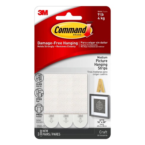 command medium sized picture hanging strips 3 sets of white target diy floating bookshelf with bookends