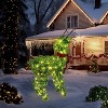 VINGLI Lighted Reindeer Outdoor Decorations, Light up Deer Christmas Decor with Pre-lit LED, Christmas Reindeer Ornament, Plug-in, Green - 2 of 4