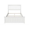 AFI Furnishings Mission Full Traditional Bed with Matching Footboard and Turbo Charger in White - 4 of 4