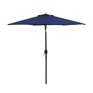 Maggift 7.5 ft Patio Umbrella with Crank Handle and UV Protection for Outdoor Use, Blue, 89.76"*89.76"*96.46" - 1 of 4