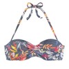 Women's Tropical Print Bandeau Bikini Swimsuit Top - LASCANA - 4 of 4