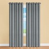 Collections Etc Hashton Faux Linen Panel Pair - 2 of 3