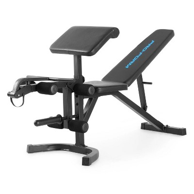 ProForm Sport Olympic Adjustable 3 Position Bench XT Home Gym for Weight Training with Steel Frame, Vinyl Seat, and Removeable Preacher Pad