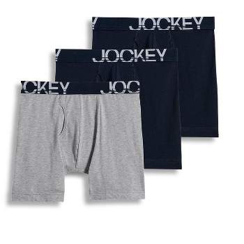 Jockey Men's ActiveStretch 7" Long Leg Boxer Brief - 3 Pack