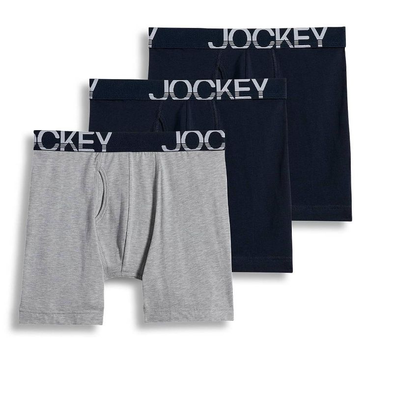 Jockey Men's ActiveStretch 7" Long Leg Boxer Brief - 3 Pack, 1 of 4